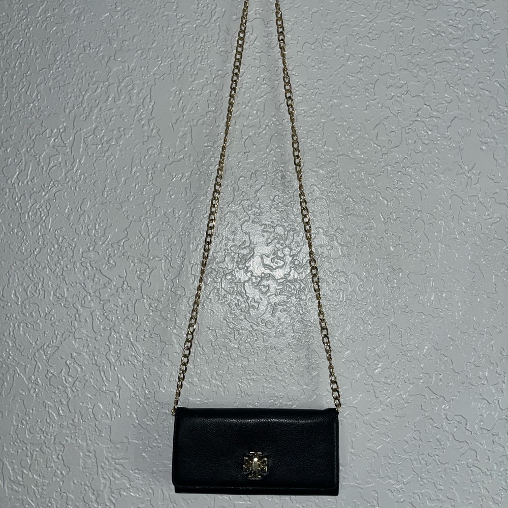 Tory Burch Black Leather Crossbody Bag
